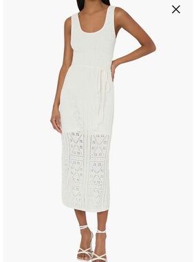 NWT Milly Bubble Pointelle Knit Midi-Dress - L
